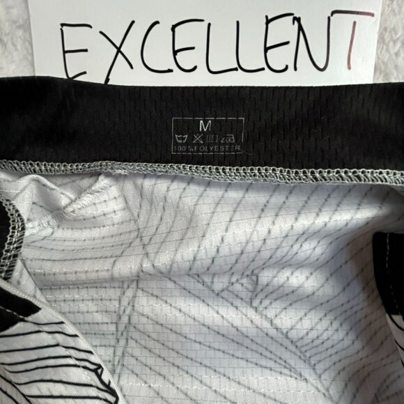 Aogda Men's Zip Up Short Sleeve Mock Neck Activewear Cycling Shirt White Medium - Picture 3 of 6